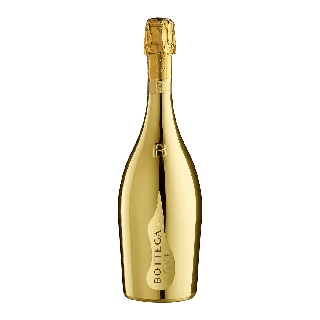 Bottega Prosecco-Gold & Bottega Champagne Glasses Gift Set with Name Engraving |波特嘉金色普羅賽克氣泡酒&Bottega香檳杯套裝(含名字雕刻） - Design Your Own Wine