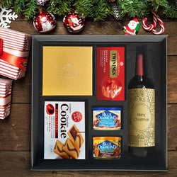 【聖誕尊享禮盒】紅酒+零食禮盒  Christmas Wine & Food Hamper 高端商務禮品 感謝禮物 祝賀送禮  客製化訂製禮盒