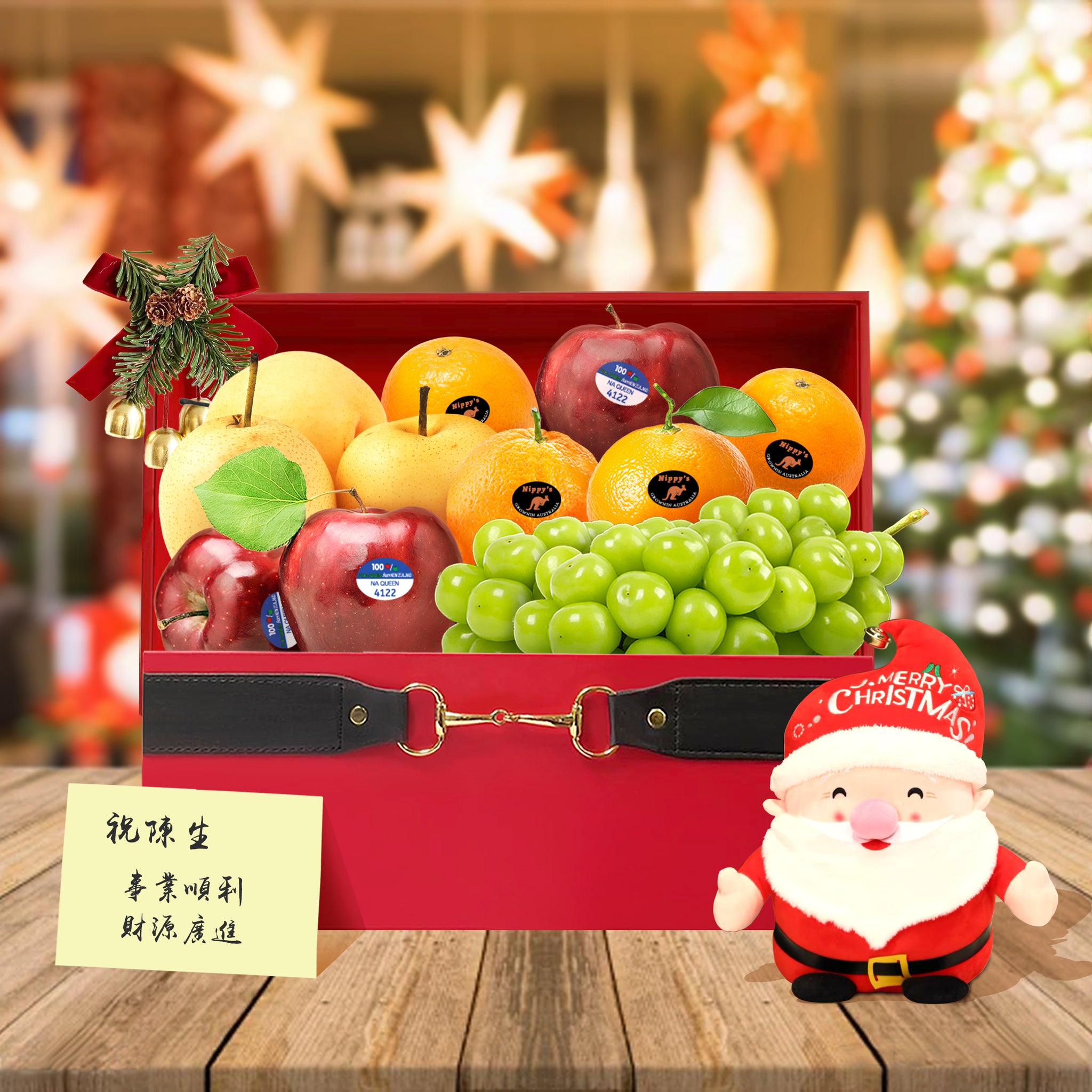 【聖誕尊享水果禮籃】水果禮籃  Christmas Fruit Hamper 聖誕生果籃 精美禮籃 親戚朋友祝賀禮物 送長輩