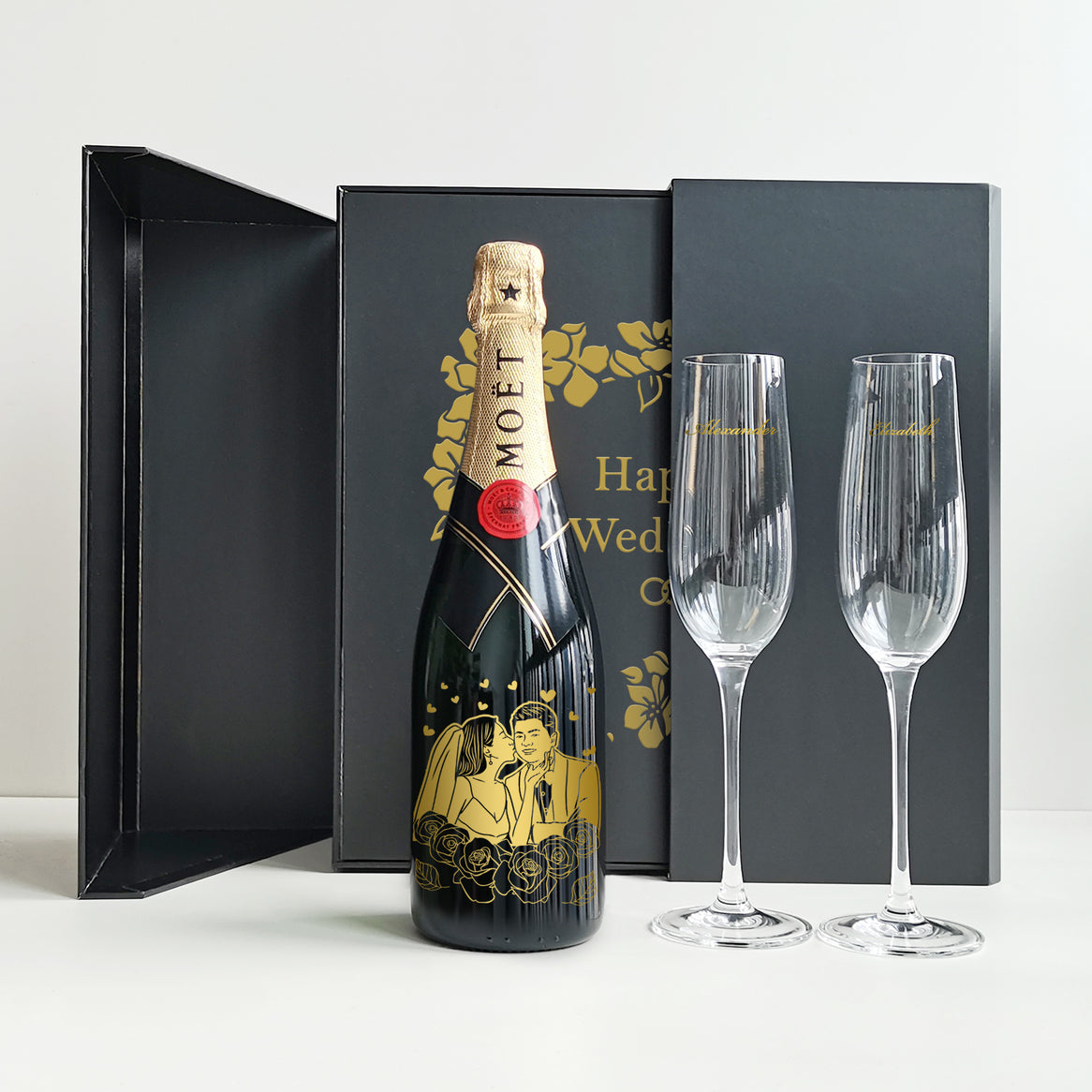 Moët & Chandon Impérial & Champagne Glasses Gift Set  |酩悅香檳套裝 - Design Your Own Wine
