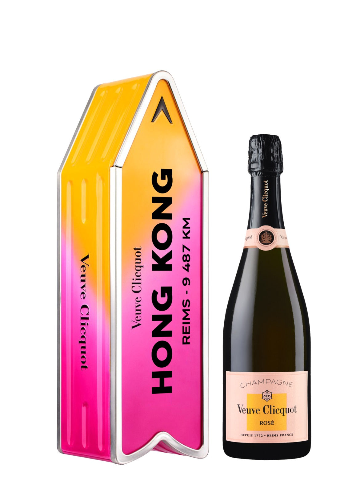 Veuve Clicquot Brut Rosé with Engraving |凱歌玫瑰香檳（含人像雕刻） 原裝箭頭香檳禮盒