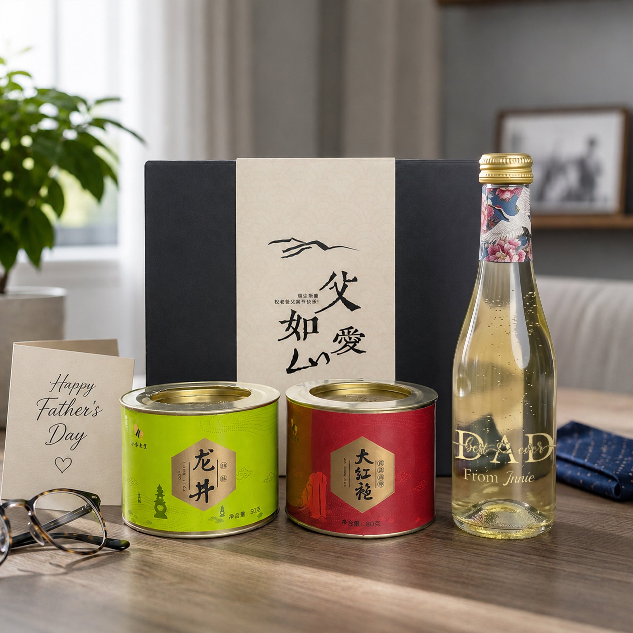 父親節禮盒丨Saicho氣泡茶禮盒  客製化禮物 茶葉禮盒送爸爸 創意客製化禮盒 - Design Your Own Wine