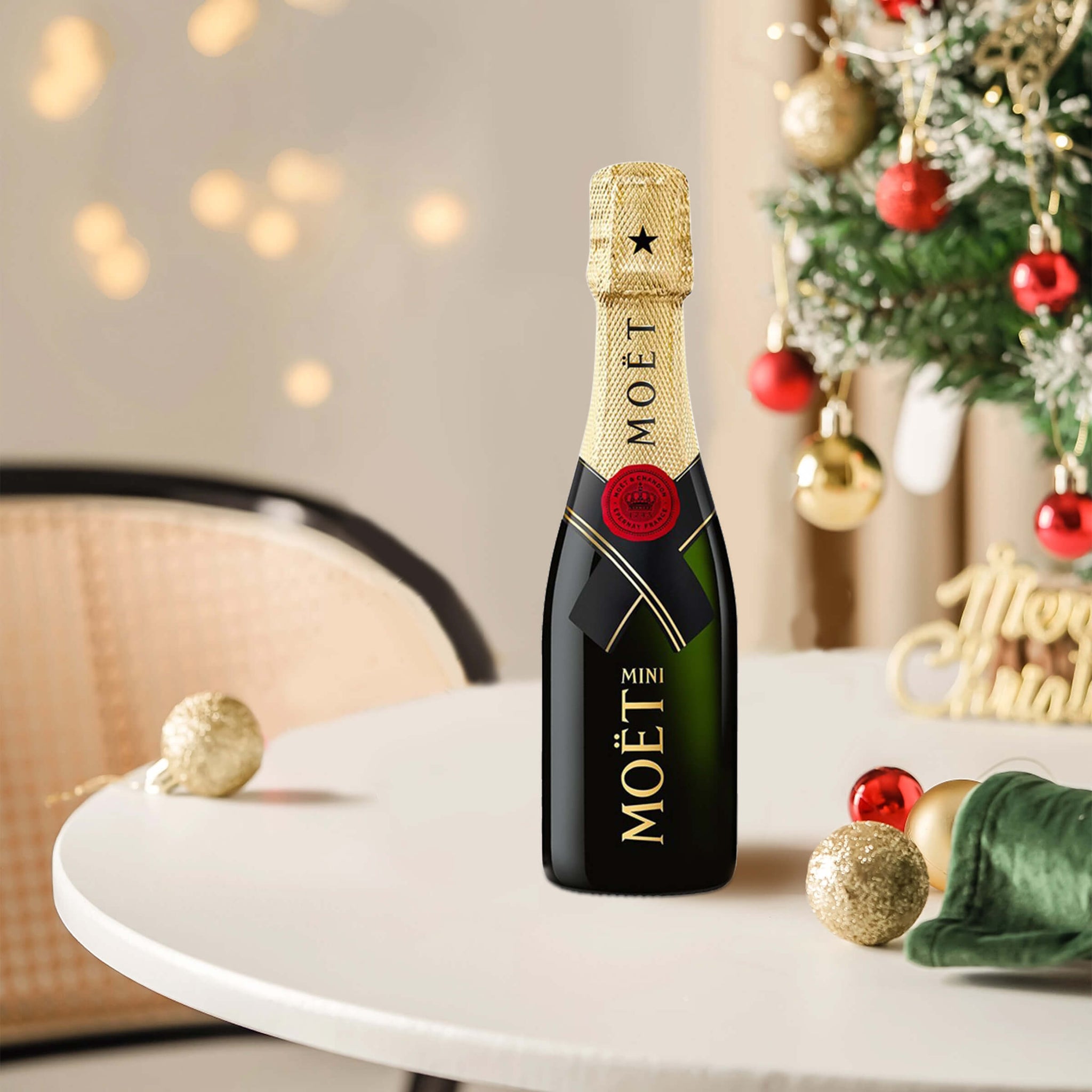 聖誕禮物|Mini Moët & Chandon （現貨不定製）聖誕雕刻禮物 送朋友 - Design Your Own Wine