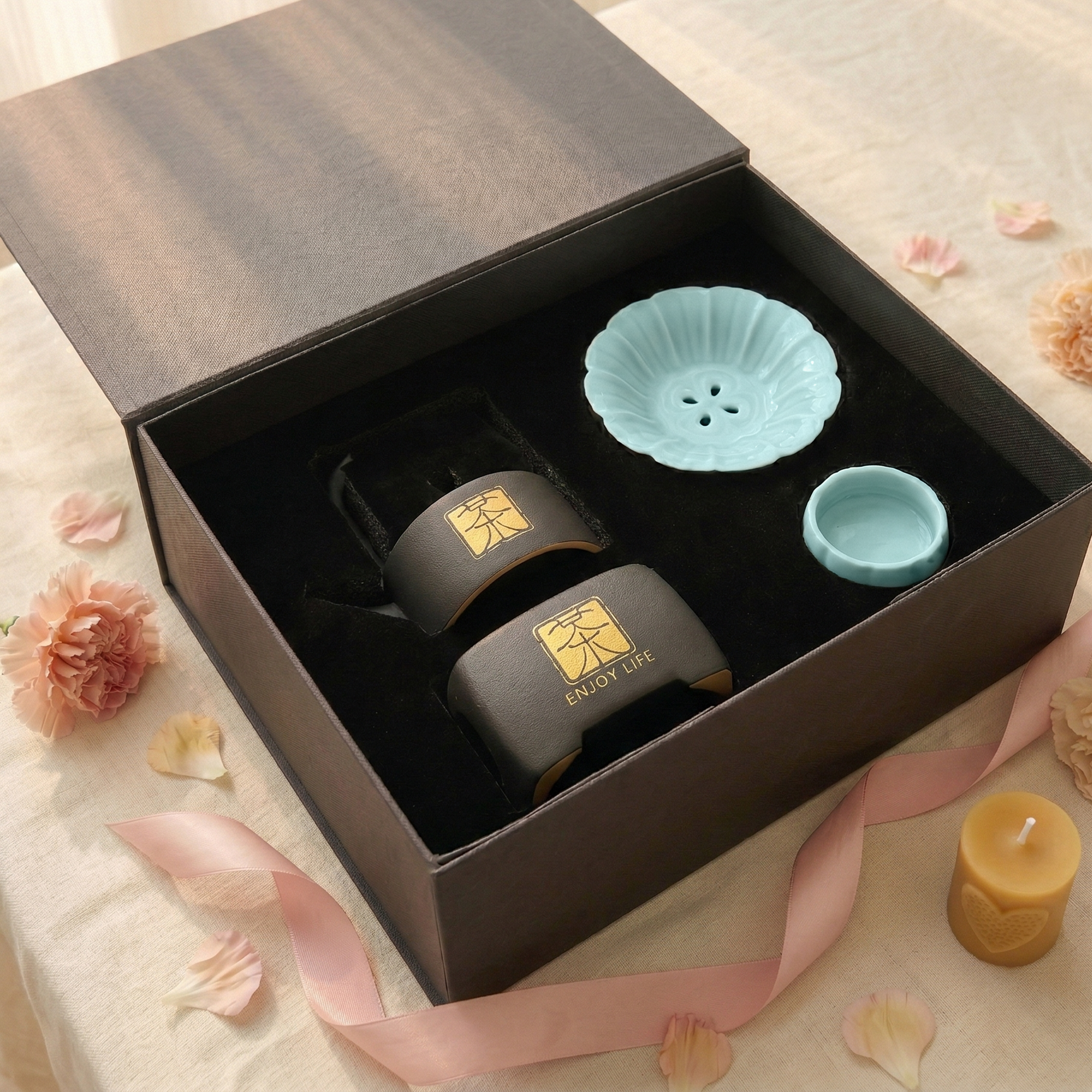 母親節禮物丨客製化訂製文字 高檔茶具 果盤茶壺禮盒 居家暖茶套裝 母親節養生療愈套裝 客製化有心意禮物必選DY02-67 - Design Your Own Wine