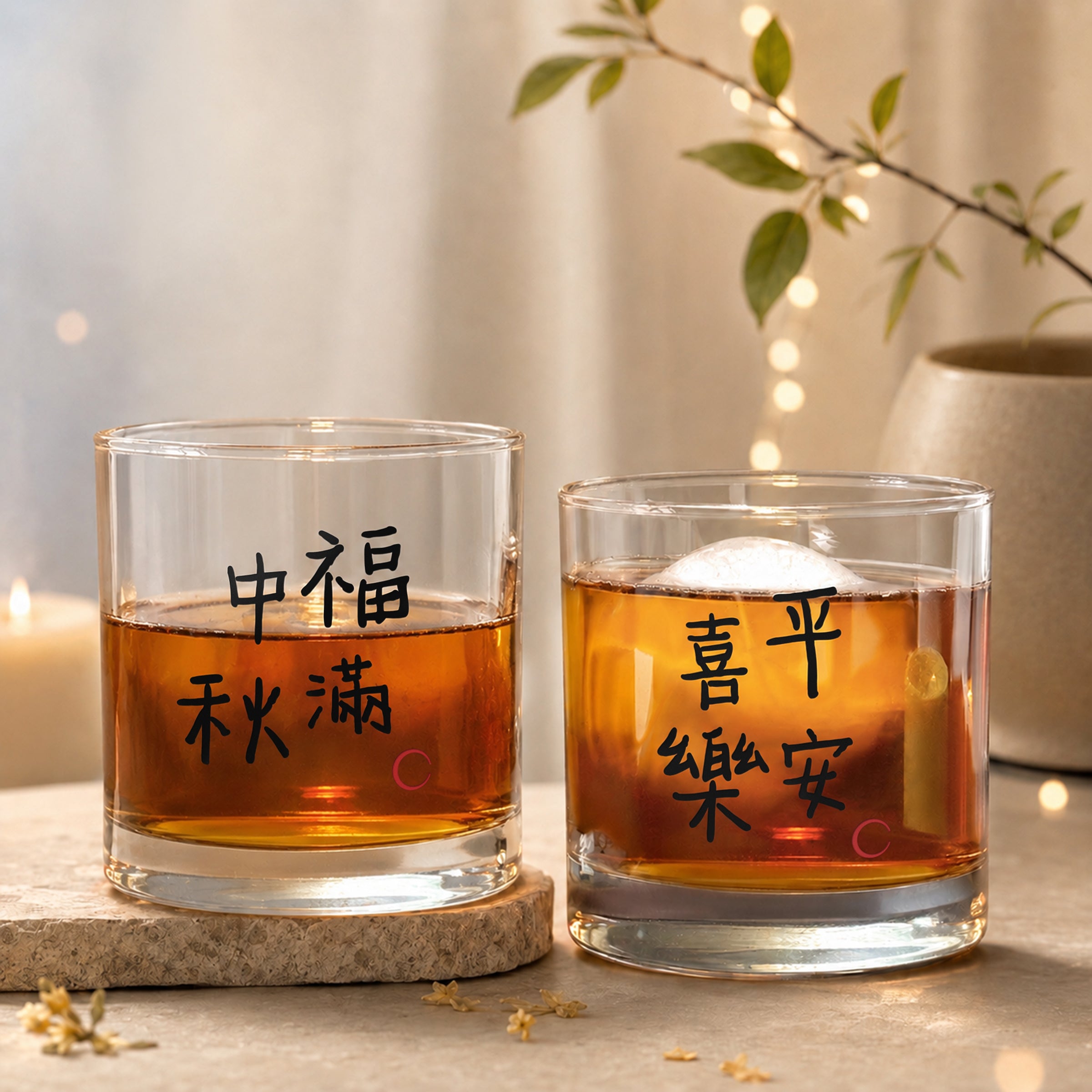 【客製化禮物】中秋限定 客製化文字雕刻威士忌杯 送禮首選 中秋伴手禮  送朋友 送長輩  Whiskey Glass