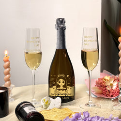 38女神節客製化禮物推薦  Dom Pérignon Vintage 2013 人像訂製禮盒 祝福禮物 送老婆禮物浪漫 紀念日驚喜創意禮物customized wine girls’ day gift boxDY05-64