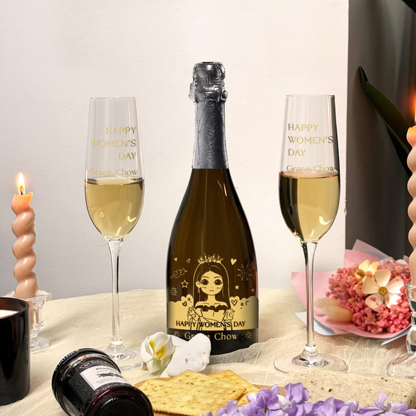 38女神節客製化禮物推薦  Dom Pérignon Vintage 2013 人像訂製禮盒 祝福禮物 送老婆禮物浪漫 紀念日驚喜創意禮物customized wine girls’ day gift boxDY05-64