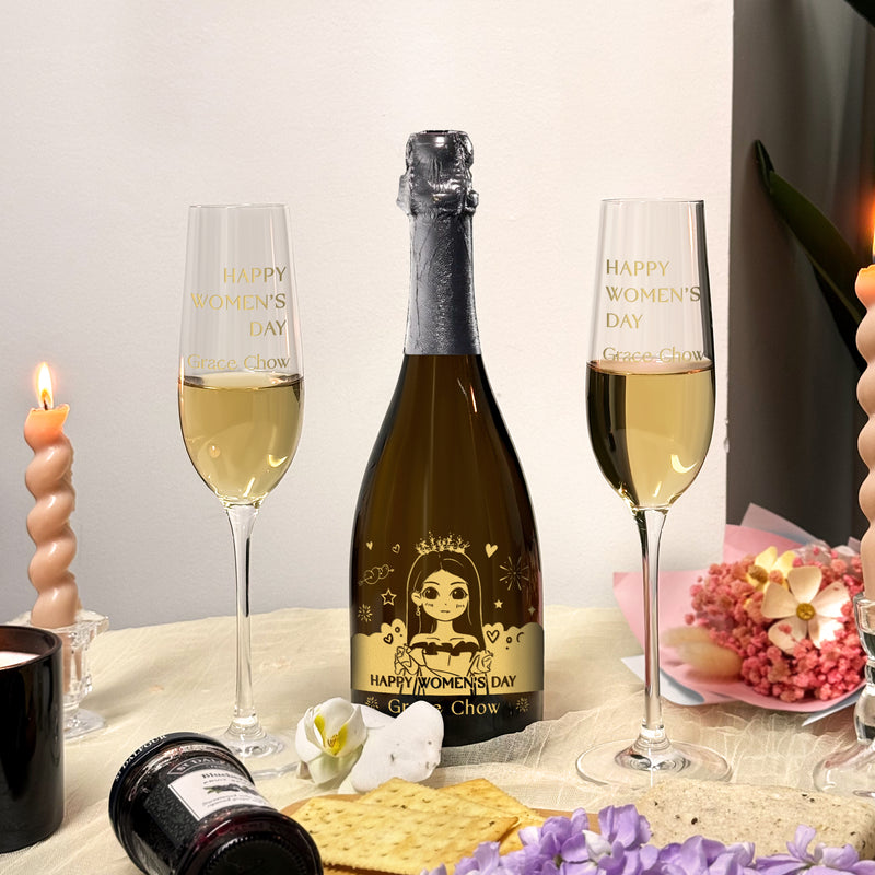 38女神節客製化禮物推薦  Dom Pérignon Vintage 2013 人像訂製禮盒 祝福禮物 送老婆禮物浪漫 紀念日驚喜創意禮物customized wine girls’ day gift boxDY05-64