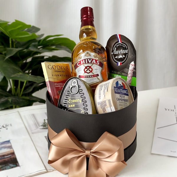 父親節禮盒丨雕刻酒禮籃  雕刻禮物 客製化禮物 （送禮必備）威士忌禮物 送爸爸送契爺