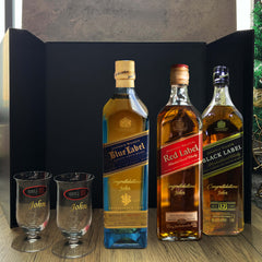 【8折特惠】Johnnie Walker Whisky Sets|尊享威士忌禮物套裝（文字雕刻禮物）客製化禮物套裝 - Design Your Own Wine