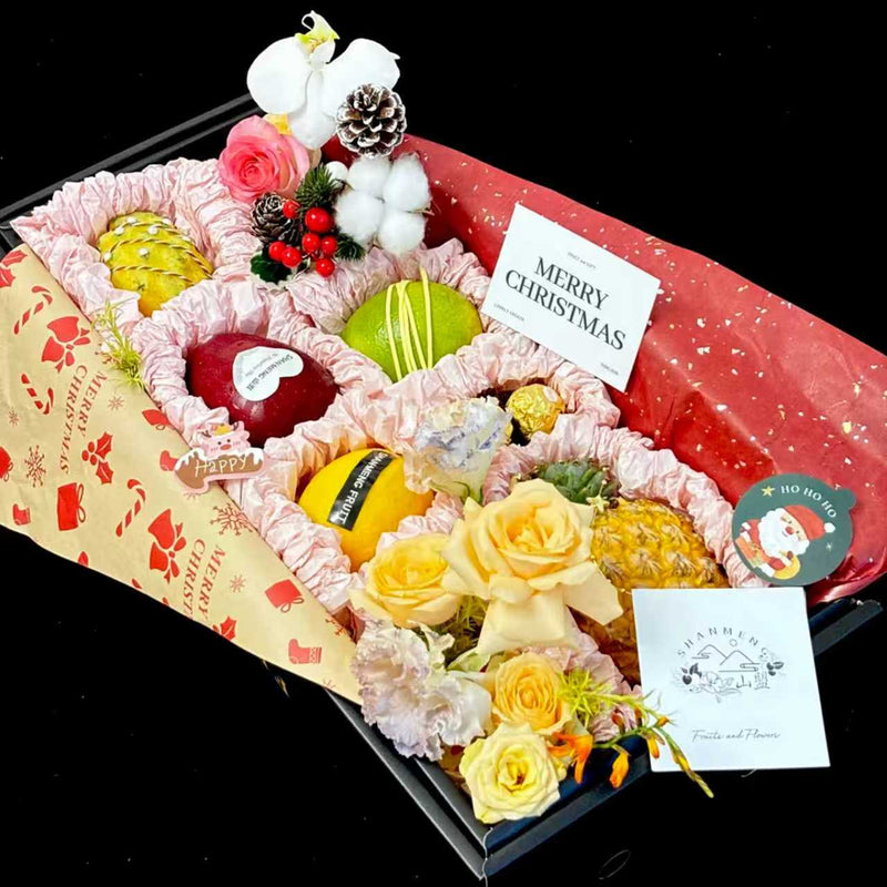 Christmas Hamper|聖誕果盒 聖誕花盒 聖誕禮物 聖誕禮盒 生果盒 花盒 送親友送客戶送伴侶