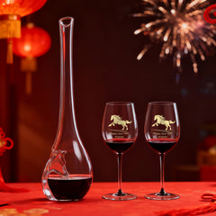 2026 CNY Limited Edition Riedel Glasses| 馬年紀念款醒酒器對杯 客製化高級感禮物 新年禮物 紀念禮物 - Design Your Own Wine