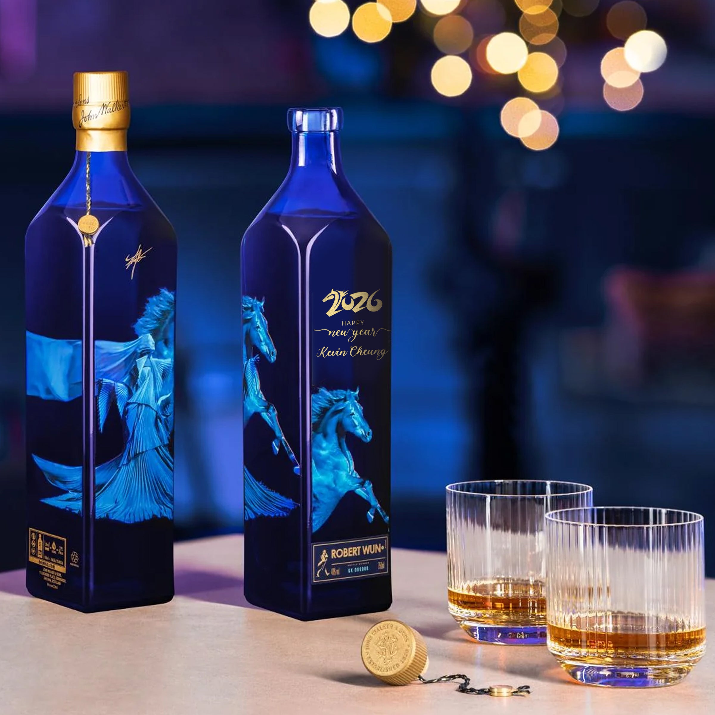 2026 CNY Gifts | Johnnie Walker Blue Label 尊尼獲加藍標 2026馬年限定款 馬年新年禮物 客製化禮物 春節送親戚長輩客戶朋友賀禮