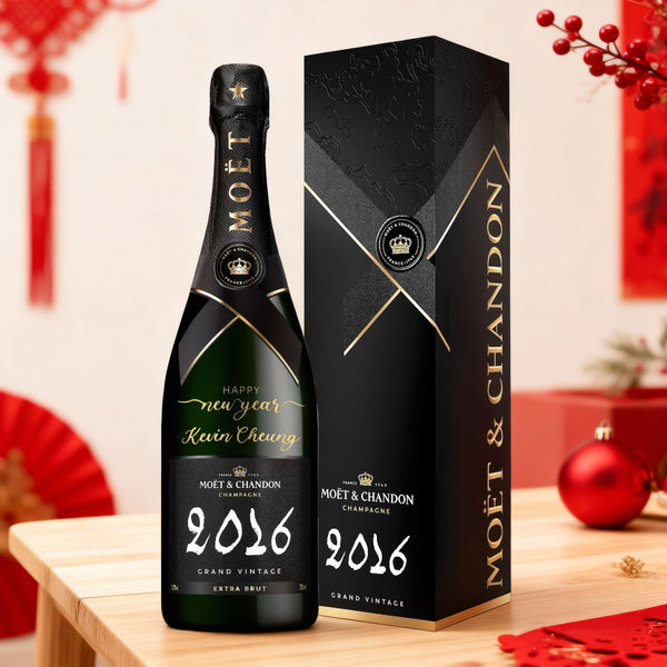 2026 CNY Gifts| 2026新年版本 Mini Moet 香檳 新年春節禮物 客製化送禮