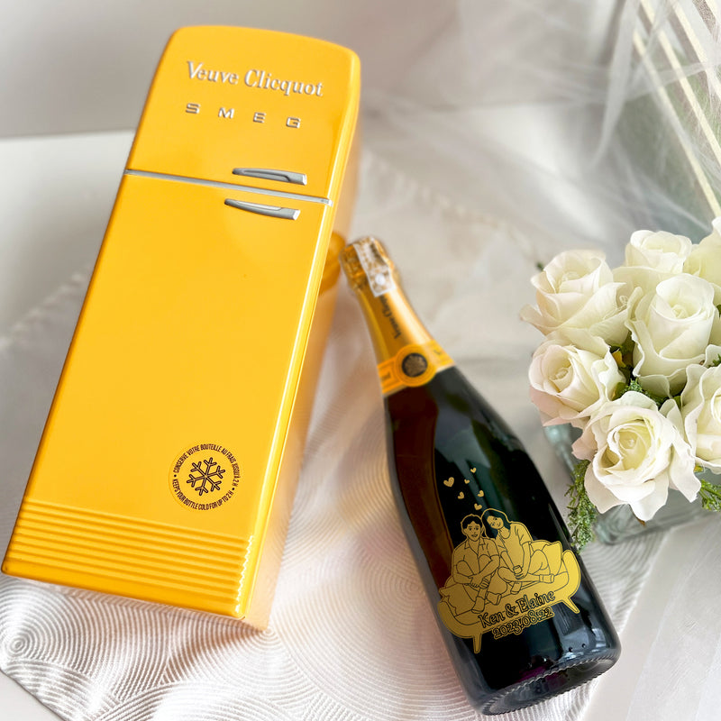 Veuve Clicquot Brut with Engraving |專屬訂製香檳（人像雕刻）原裝禮盒 - Design Your Own Wine