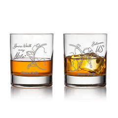 You're Worth Every Miles Glasses Gift Set 紀念禮物 情侶禮物 威士忌杯香檳杯紅酒對杯 - Design Your Own Wine