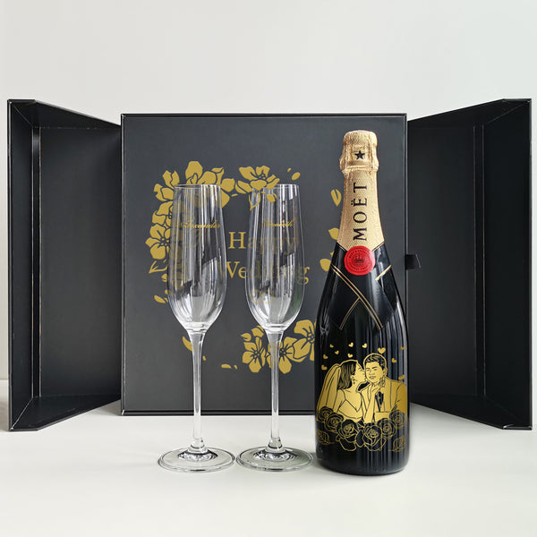 Moët & Chandon Impérial & Champagne Glasses Gift Set  |酩悅香檳套裝 - Design Your Own Wine