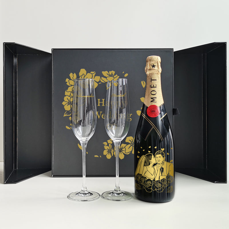 Moët & Chandon Champagne And Flutes Gift Set
