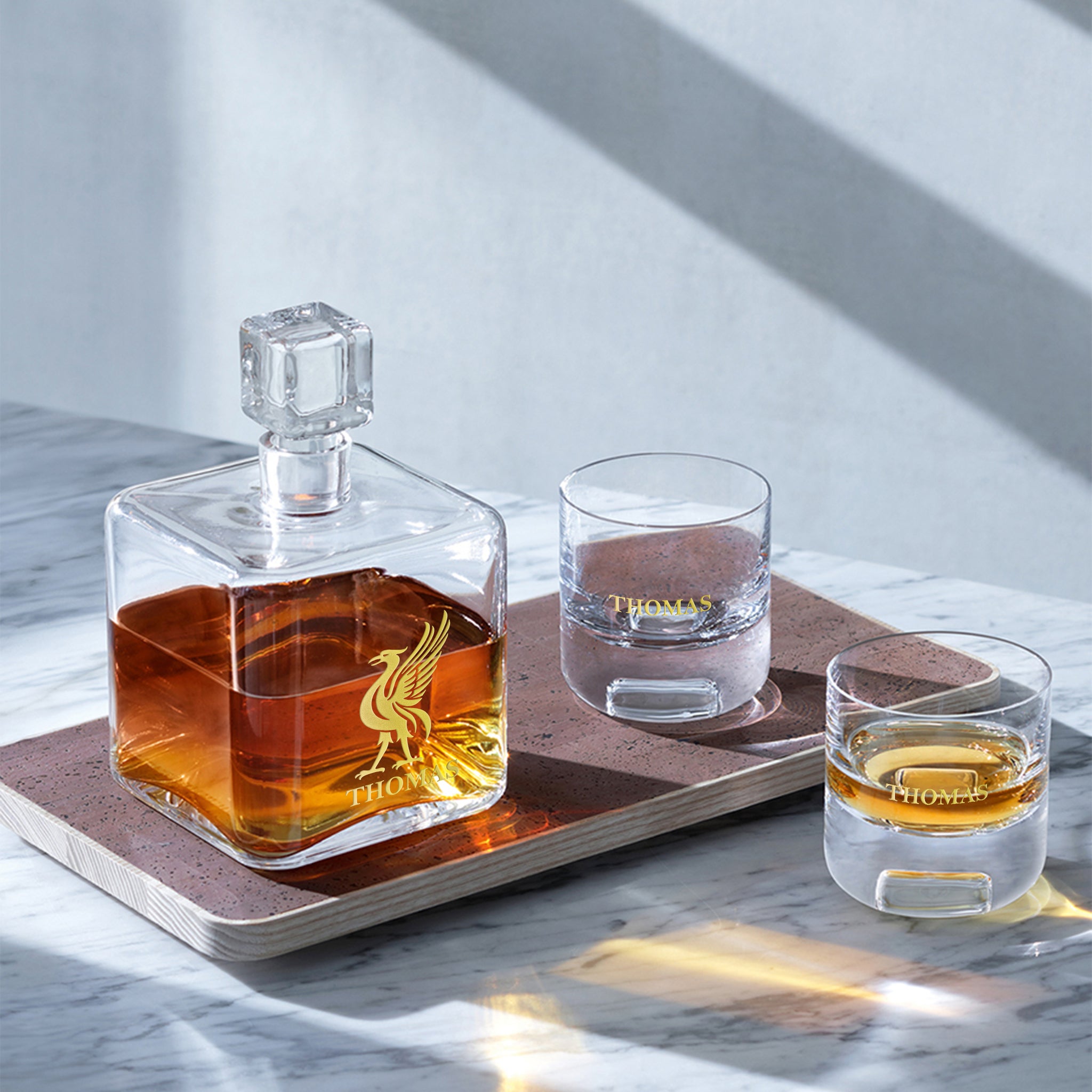 客製化|LSA Cask酒具套装威士忌酒杯酒樽醒酒器（刻字禮物）生日禮物 慶祝禮物 開張禮物 - Design Your Own Wine