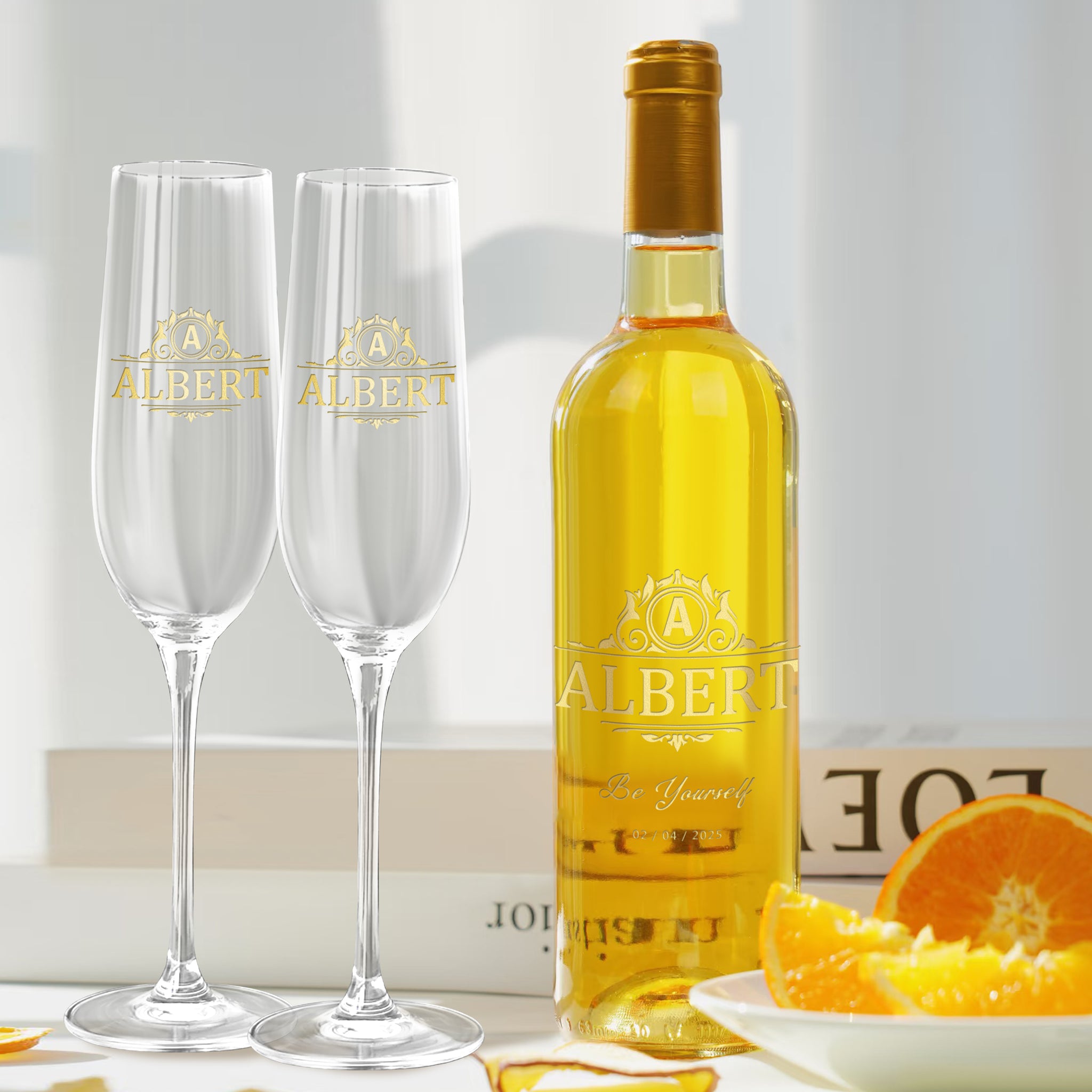 Château Suduiraut 旭金堡貴腐甜白葡萄酒 客製化人像雕刻 文字訂製酒 瓶身訂製刻字繪圖 企業禮物/婚禮首選 - Design Your Own Wine
