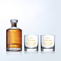 高端企業禮品嚮17威士忌 Hibiki 17 Years Old & Bottega Whisky Glasses Gift Set with Engraving - Design Your Own Wine