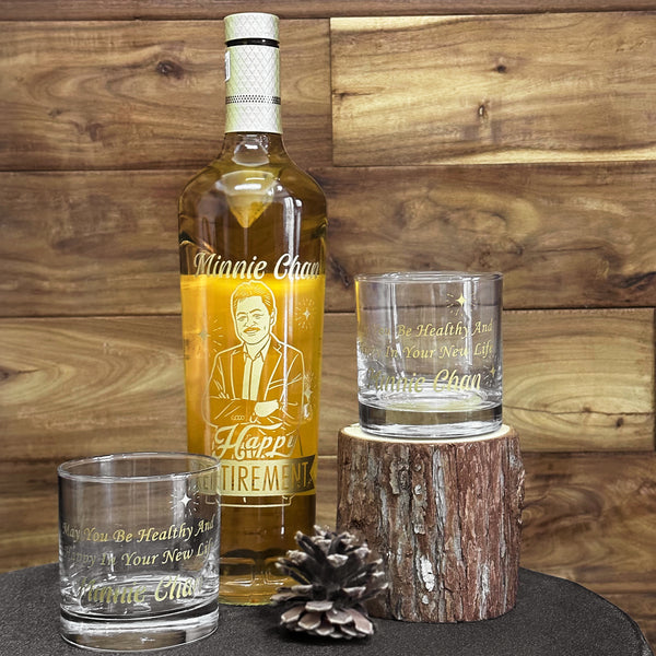 公司禮物丨Macallan Sherry Oak 12 Gift Set |麥卡倫雪莉桶12年&Bottega威士忌杯套裝 退休感謝禮物DY04-184 - Design Your Own Wine