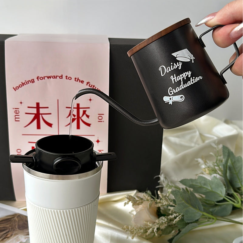 畢業禮物丨咖啡隨行保溫杯（雕刻）生日禮物創意禮物  客製化 咖啡禮盒DY05-41 - Design Your Own Wine