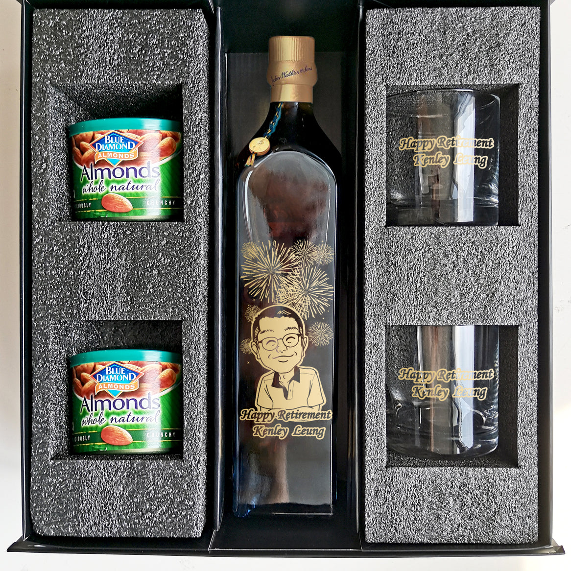 Johnnie Walker Blue Labe Gift Set l 尊尼獲加藍標&Bottega威士忌杯套裝 - Design Your Own Wine