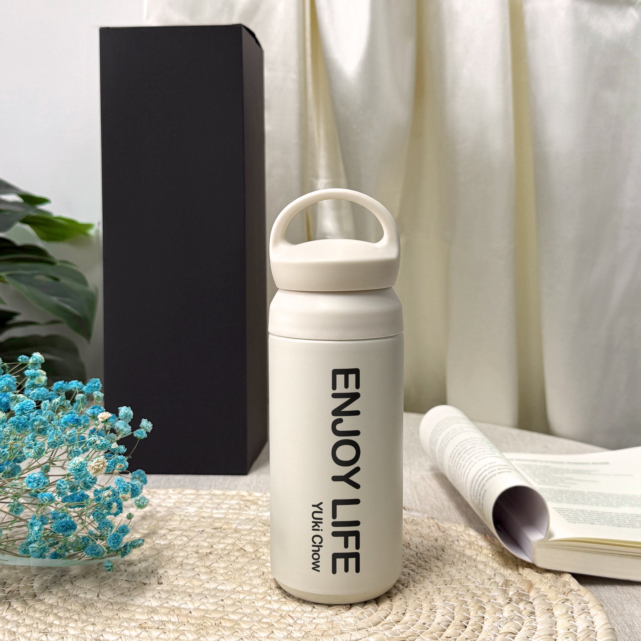 文字訂製保溫杯 便攜款 客製化保溫杯禮物 文字訂製雕刻保溫杯 生日禮物送朋友 DY02-107 暖心送禮 - Design Your Own Wine