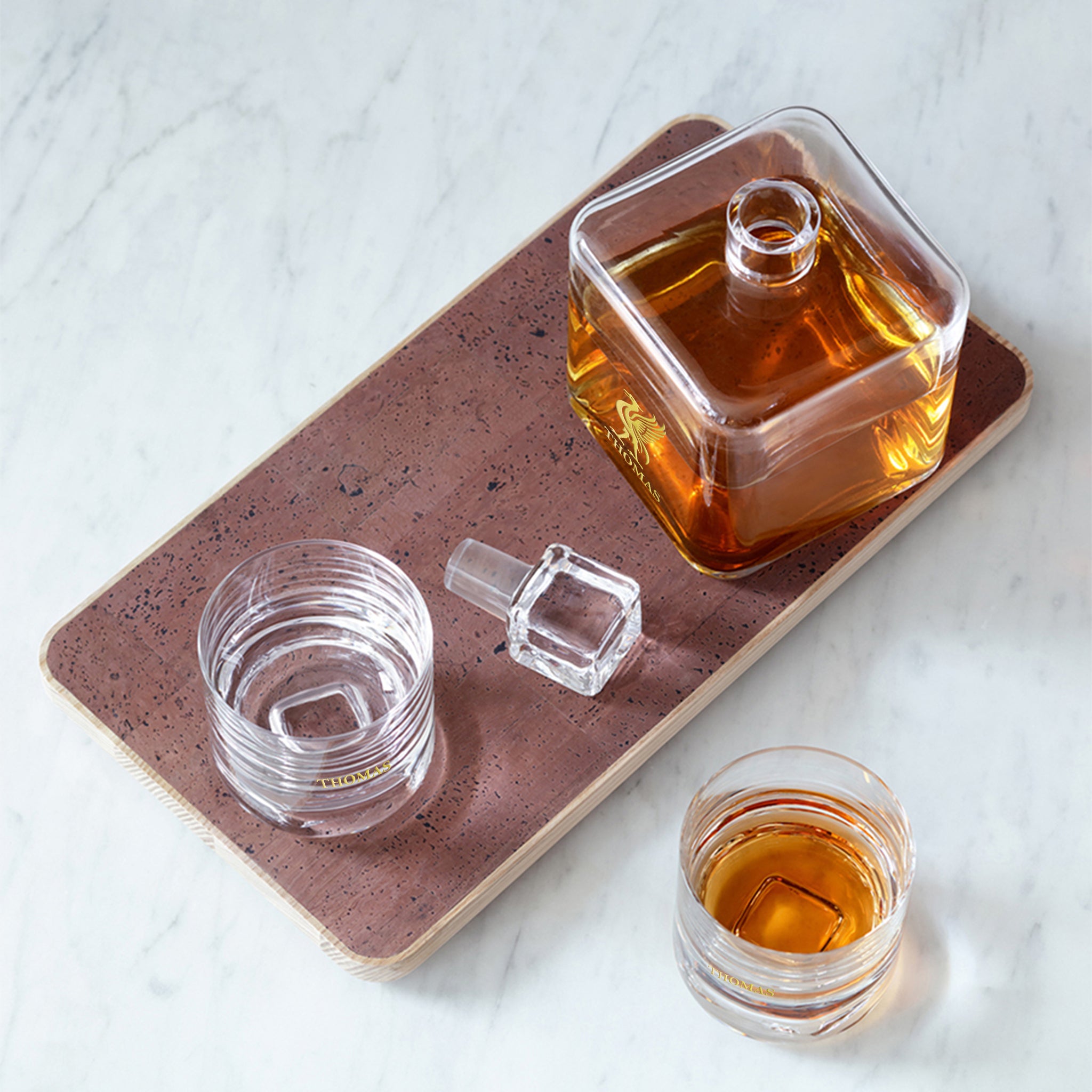 客製化|LSA Cask酒具套装威士忌酒杯酒樽醒酒器（刻字禮物）生日禮物 慶祝禮物 開張禮物 - Design Your Own Wine