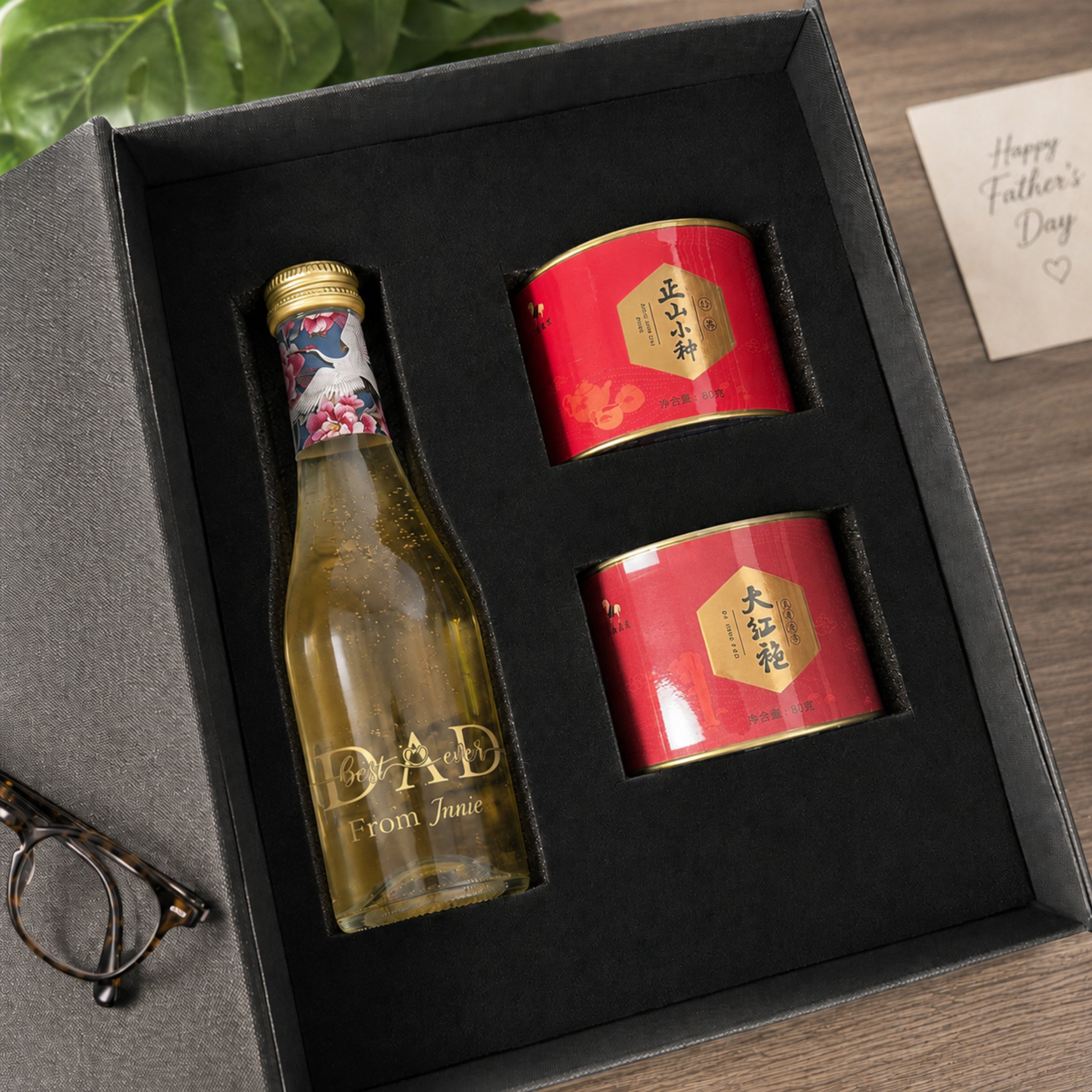 父親節禮盒丨Saicho氣泡茶禮盒  客製化禮物 茶葉禮盒送爸爸 創意客製化禮盒 - Design Your Own Wine