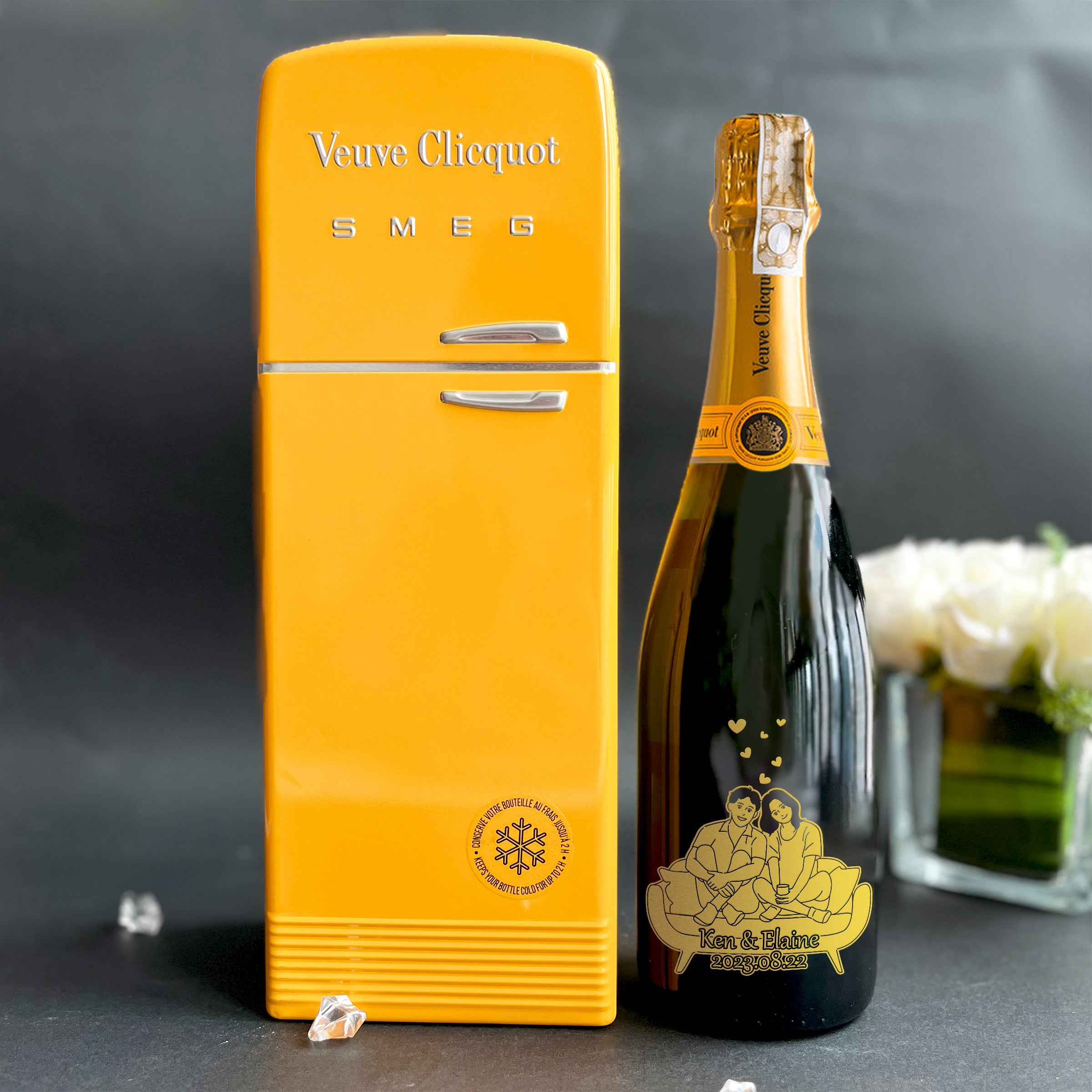 Veuve Clicquot Brut with Engraving |專屬訂製香檳（人像雕刻）原裝禮盒 - Design Your Own Wine