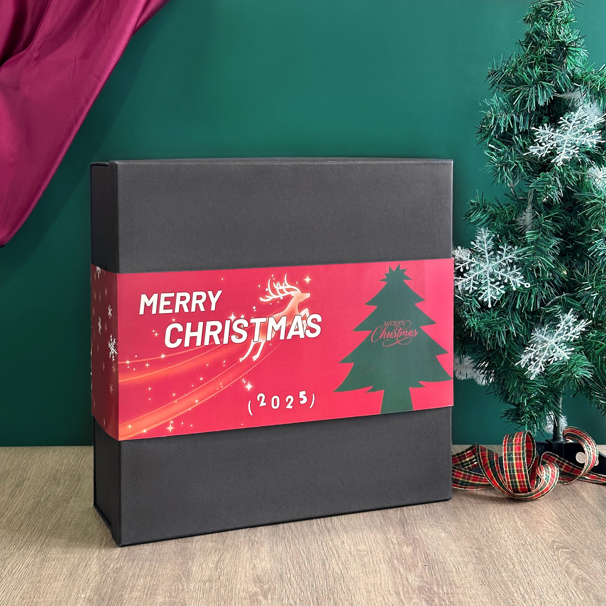 【香檳禮盒】2025聖誕香檳禮盒 Moët &Chandon香檳酒加對杯套裝 客製化香檳杯文字雕刻  聖誕節慶祝禮物 姓名訂製雕刻送禮情侶禮物Christmas Champagne Set 2024 DY05-55