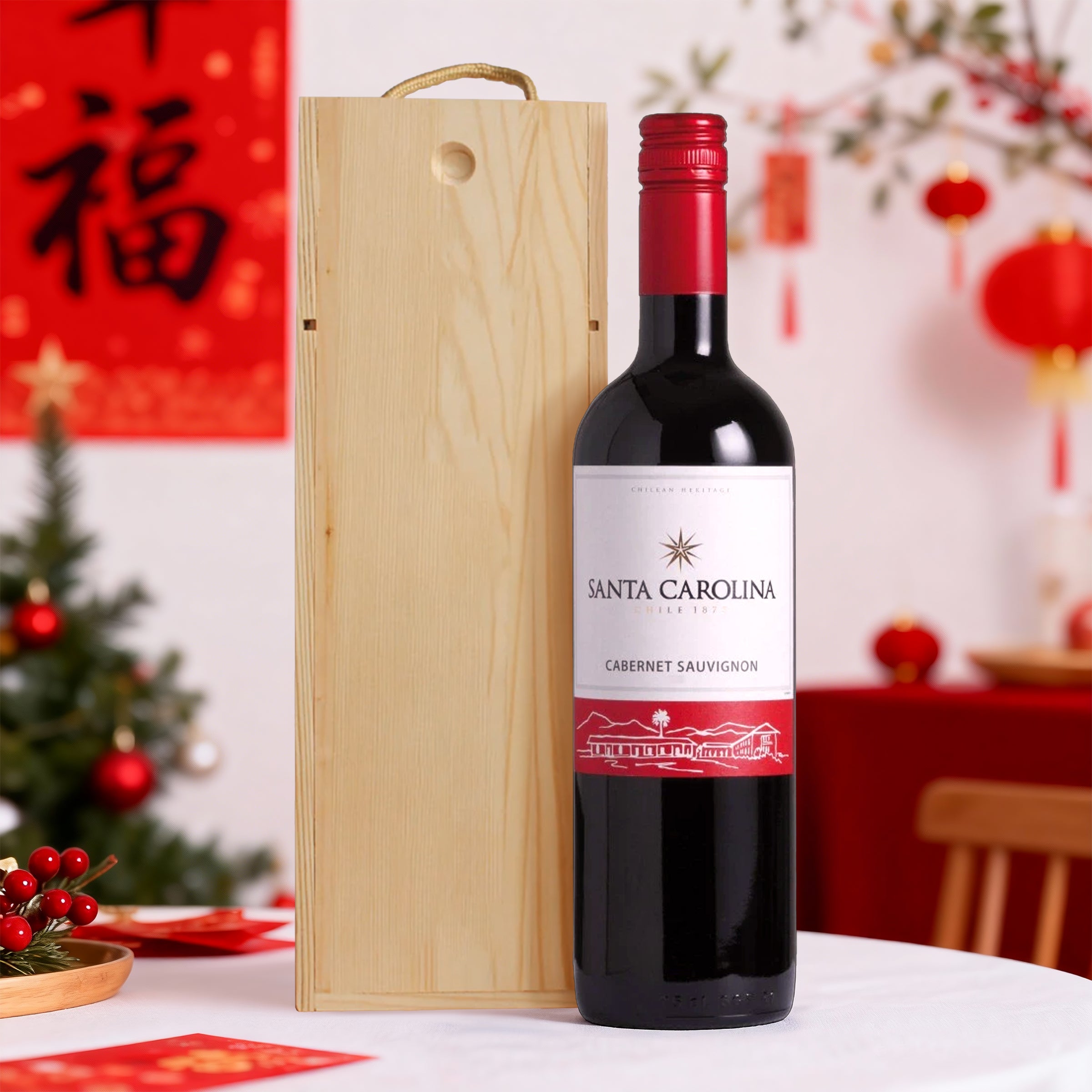 【馬年雕刻Mini紅酒】2026春節紅酒禮盒 新年禮物 客製化紅酒文字雕刻  春節慶祝禮物 訂製雕刻送禮長輩禮物