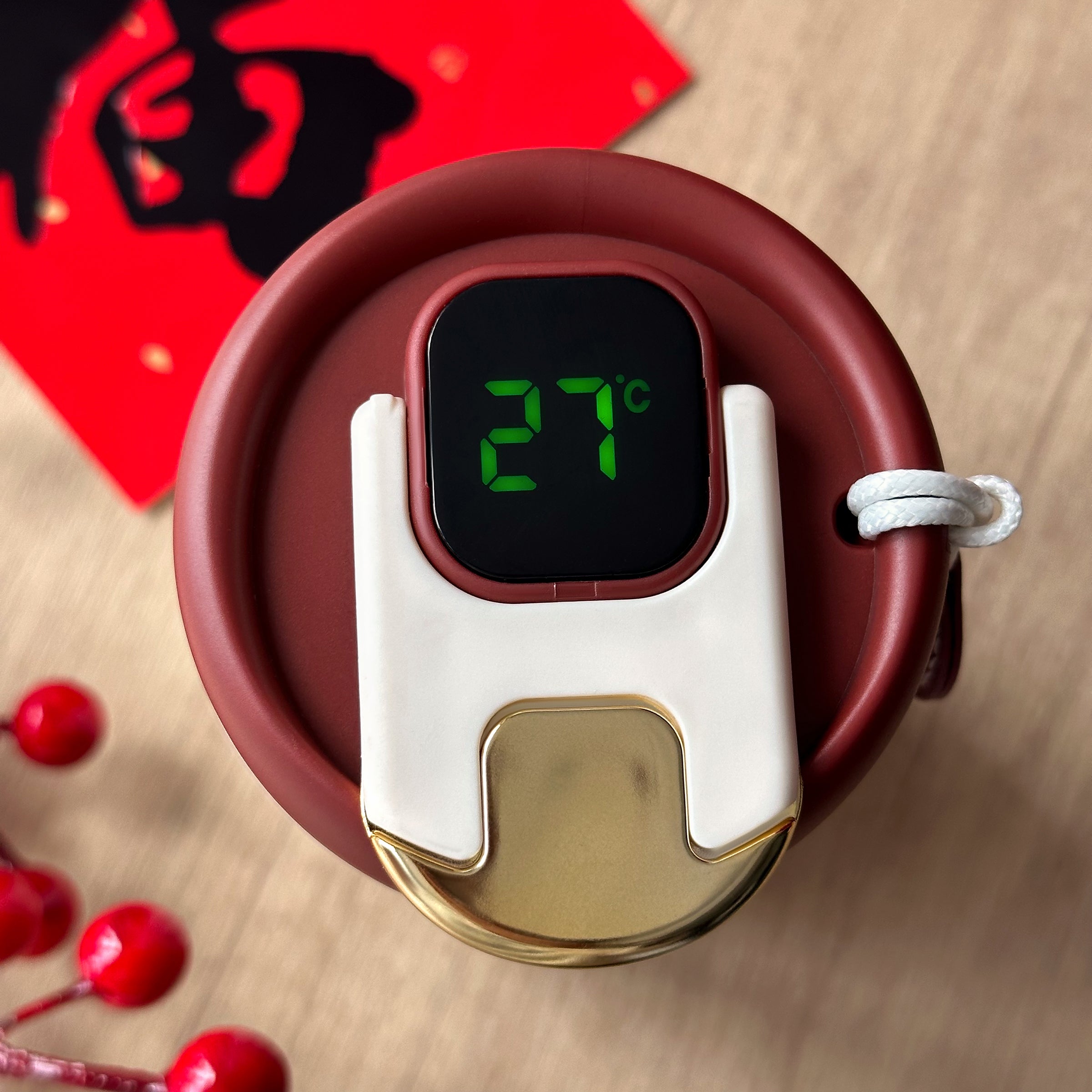 【新年交換禮物】2026氛圍感新年禮物 恭喜發財咖啡隨行杯保溫杯 新年利是封 客製化訂製新年禮盒 驚喜創意禮物 Thermos mug head engraving New Year set