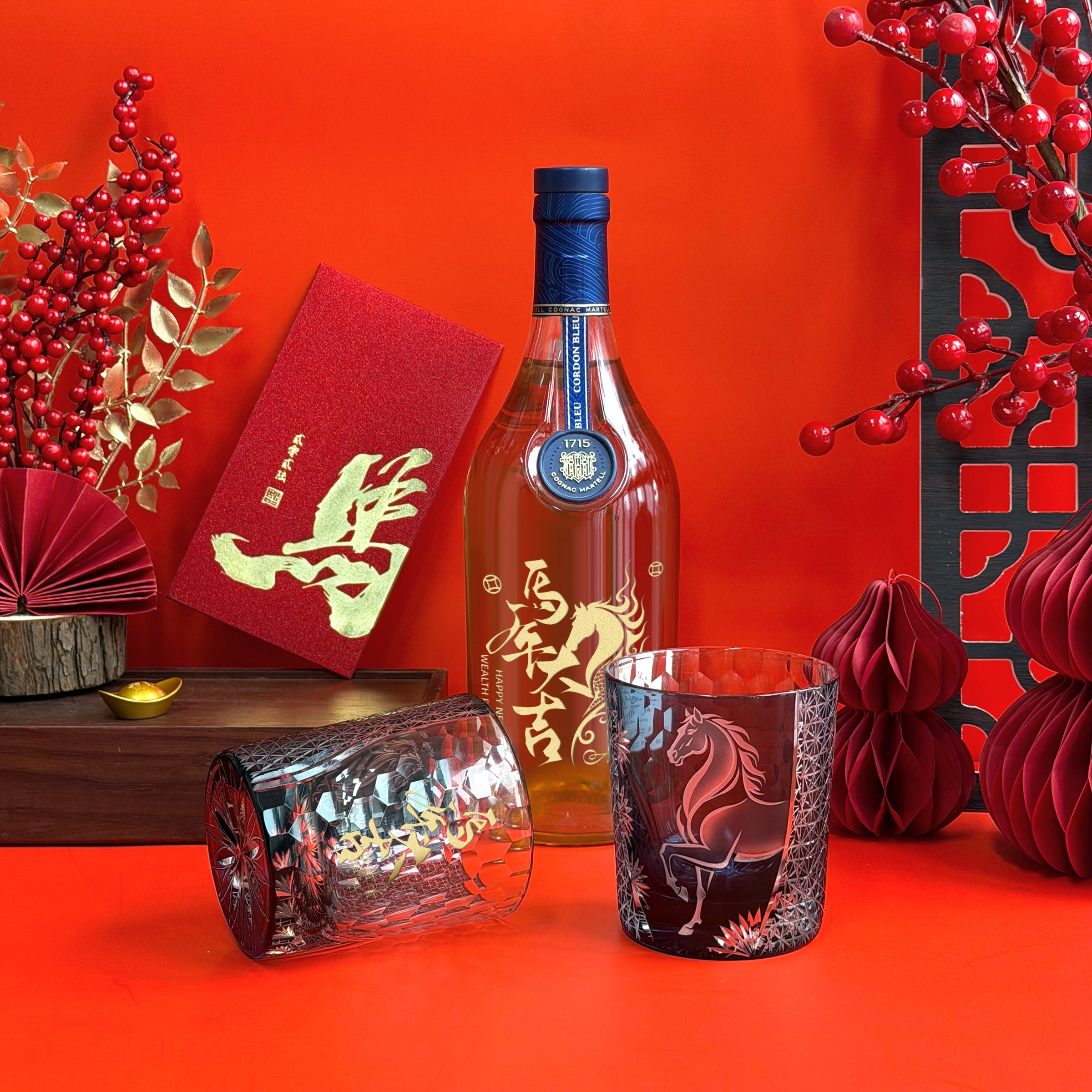 【威士忌馬年專屬對杯禮盒】2026 商務新春禮盒丨威士忌對杯套裝 馬年祝福雕刻  高端新春禮物送長輩送領導 企業拜年禮