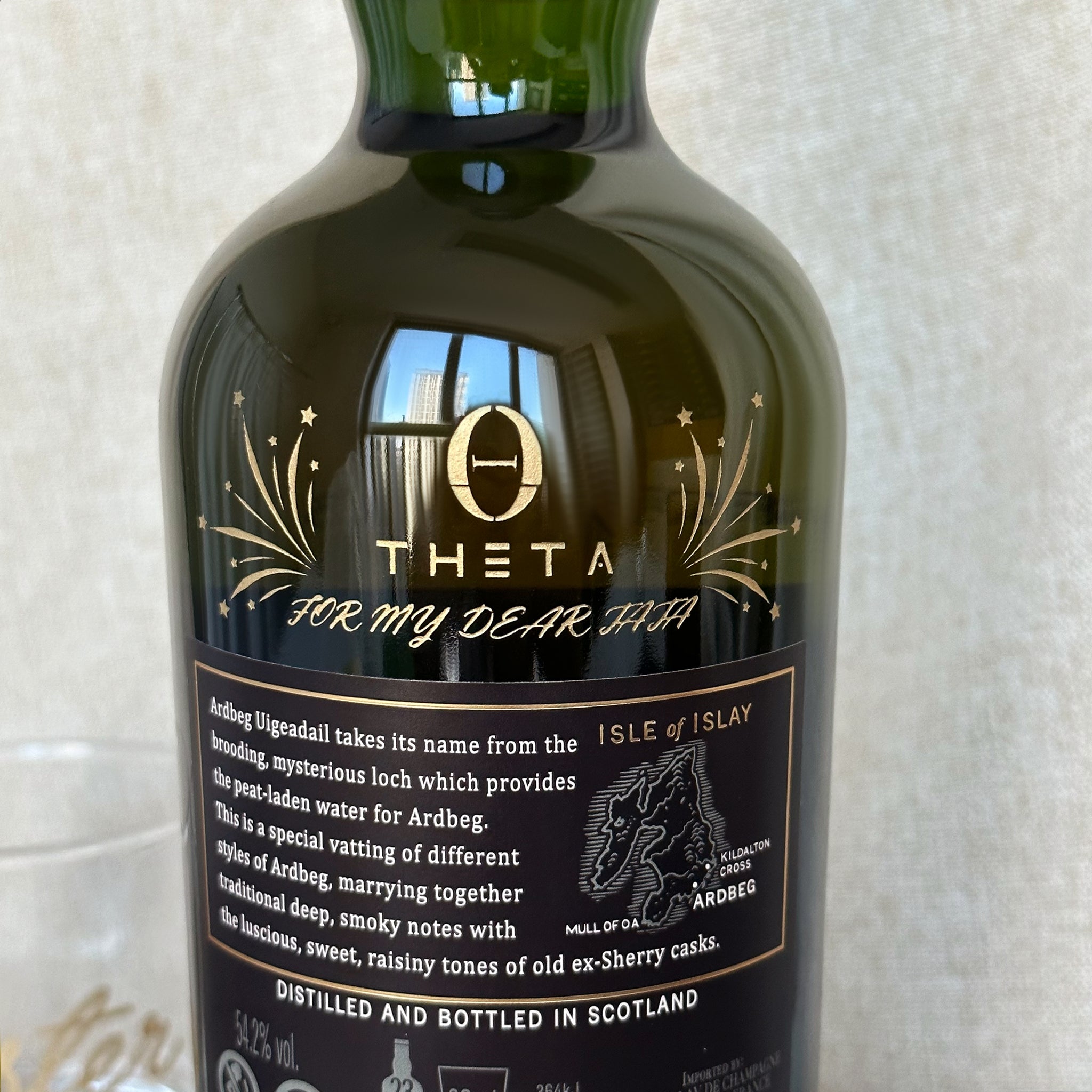雅柏Ardbeg Uigeadail|文字雕刻禮物 文字訂製威士忌對杯 慶祝禮物 週年紀念Whisky禮盒 商務客戶禮物DY02-97 - Design Your Own Wine