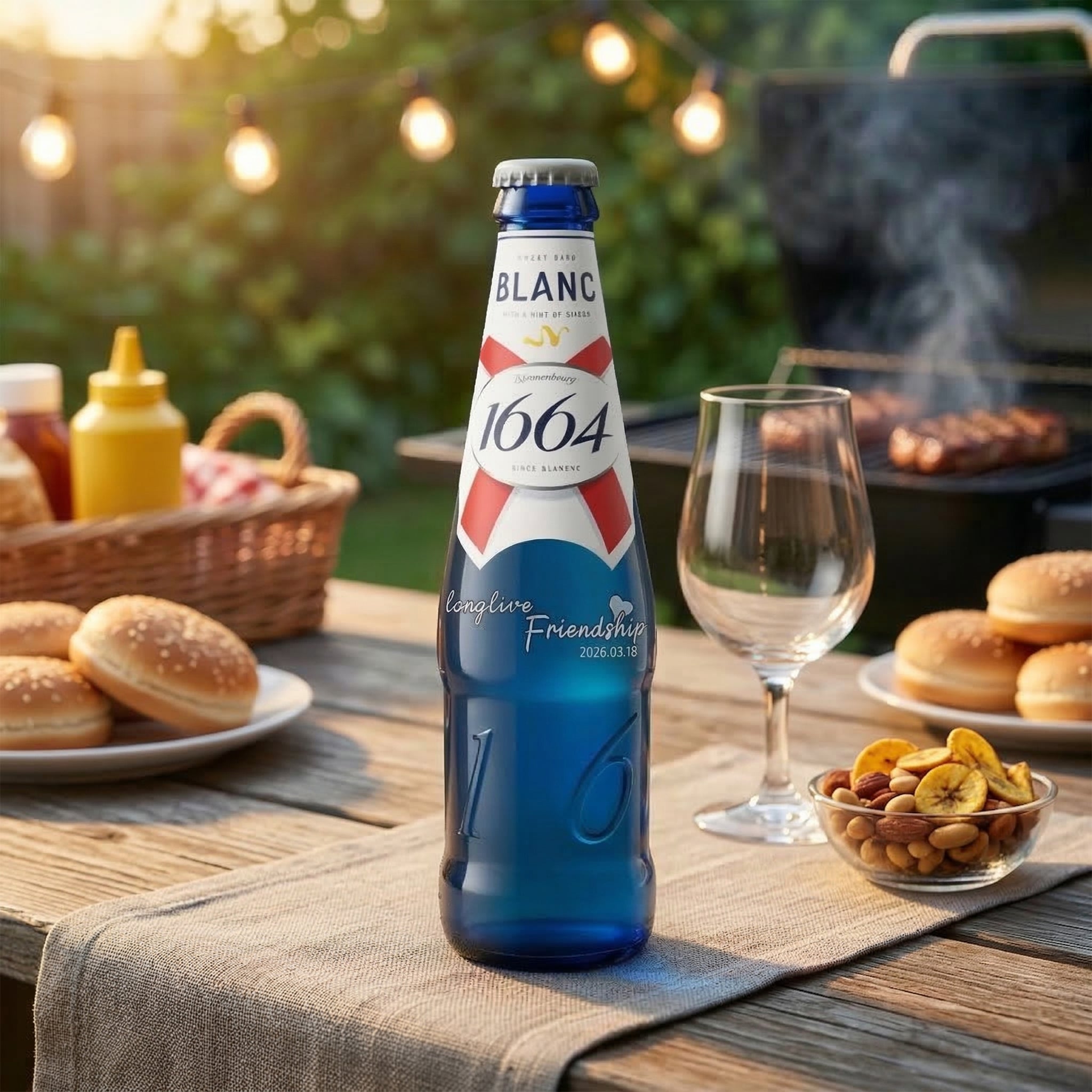 客製化生日禮物 1664白啤酒 訂製文字雕刻啤酒 送朋友送男友 可批量訂製 - Design Your Own Wine