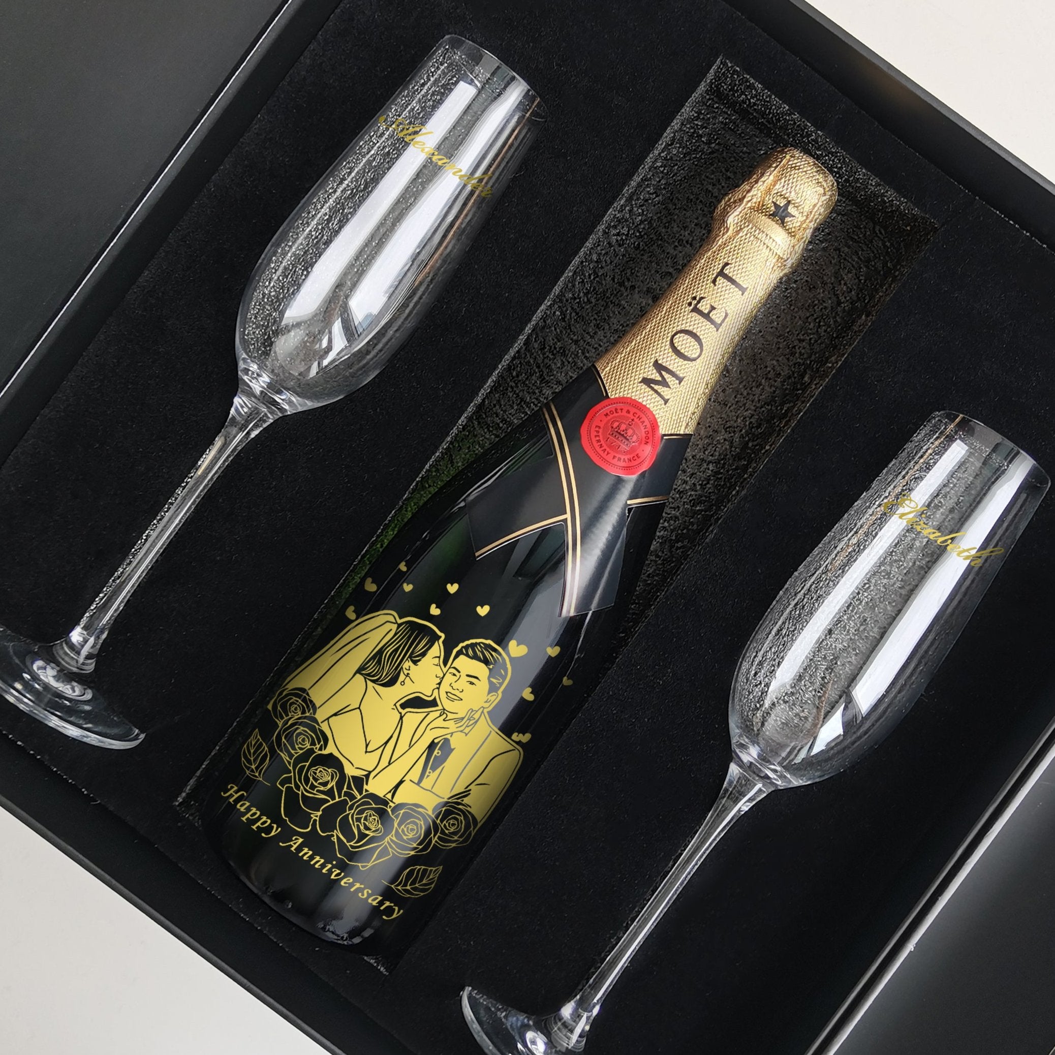 Moët & Chandon Impérial & Champagne Glasses Gift Set  |酩悅香檳套裝 - Design Your Own Wine