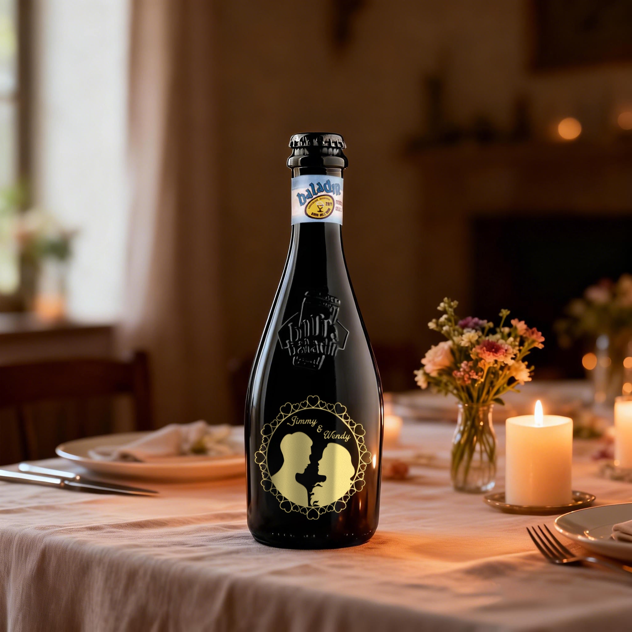 客製化紀念日禮物 Baladin NAZIONALE 訂製文字雕刻意大利啤酒 創意訂製新婚禮物送朋友 可批量訂製 - Design Your Own Wine