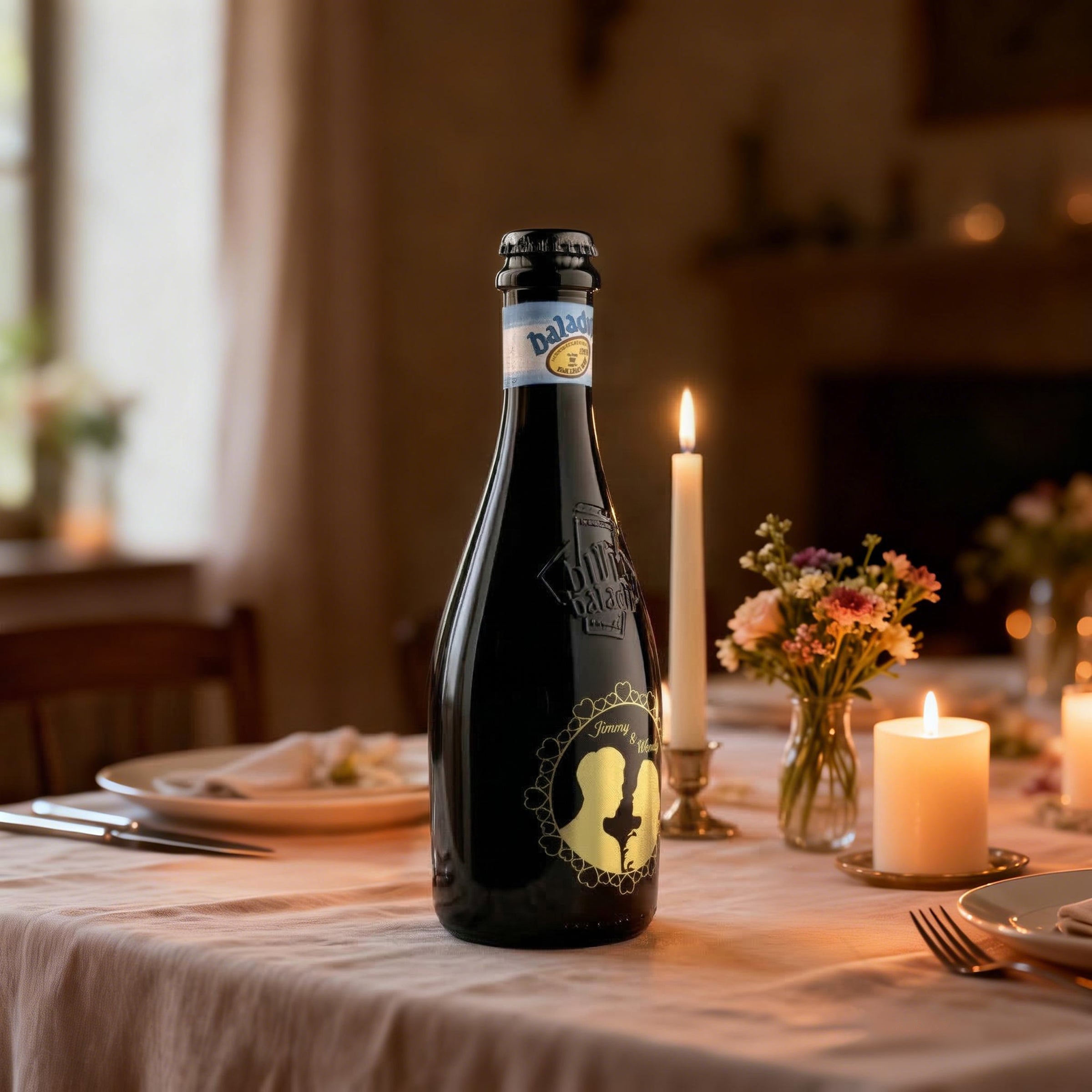 客製化紀念日禮物 Baladin NAZIONALE 訂製文字雕刻意大利啤酒 創意訂製新婚禮物送朋友 可批量訂製 - Design Your Own Wine