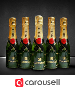 Case Study ：Carousell | 客製化 Mini Moet 文字雕刻 - Design Your Own Wine