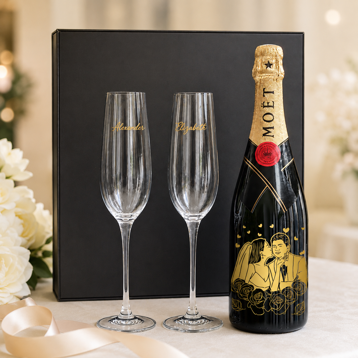 Moët & Chandon Impérial & Champagne Glasses Gift Set
