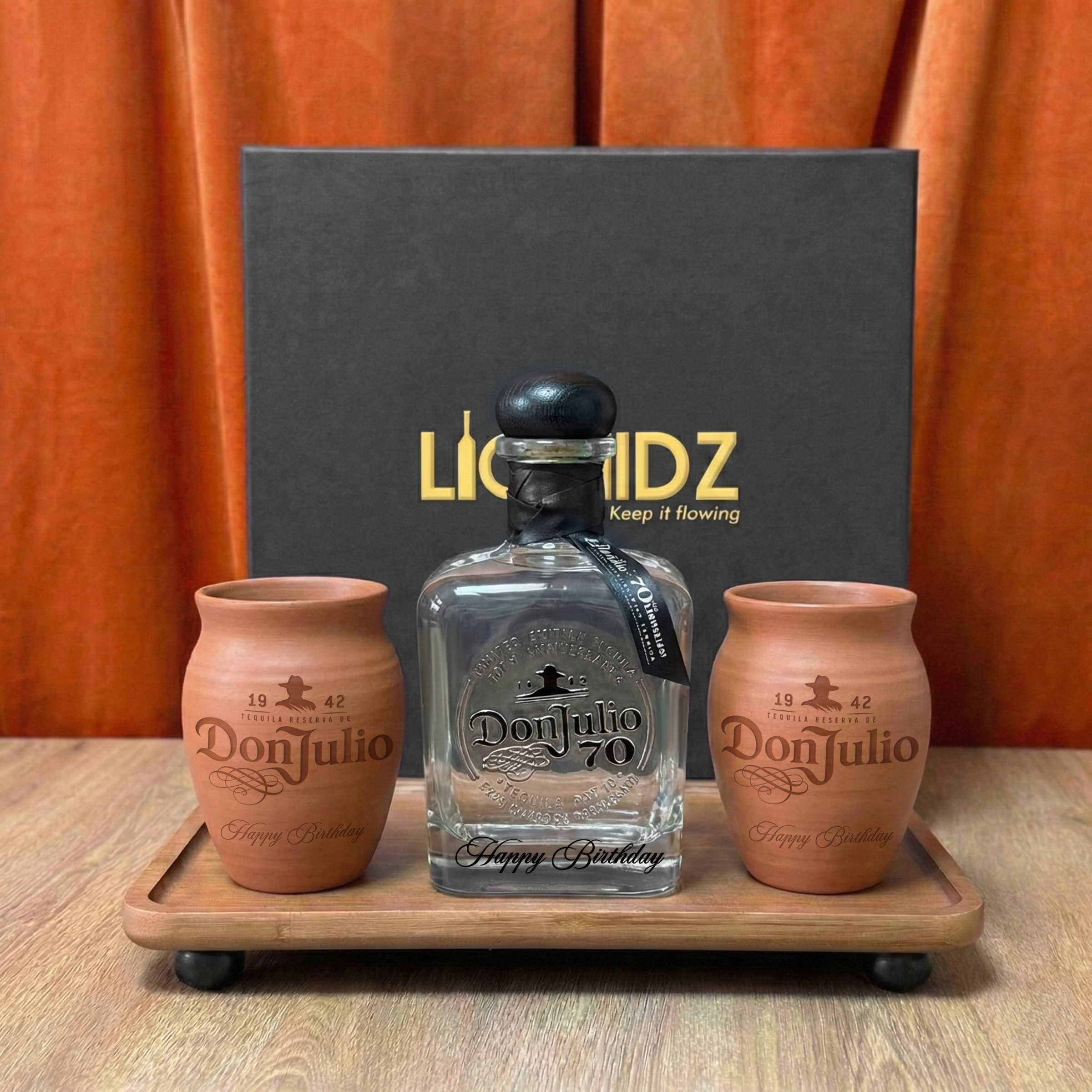 Don Julto 70 Crtstalino Tequila Gift Set | 唐胡里奧龍舌蘭酒 客製化龍舌蘭禮物套裝 文字雕刻 文字訂製 送爸爸送男友禮物 商務贈禮 - Design Your Own Wine