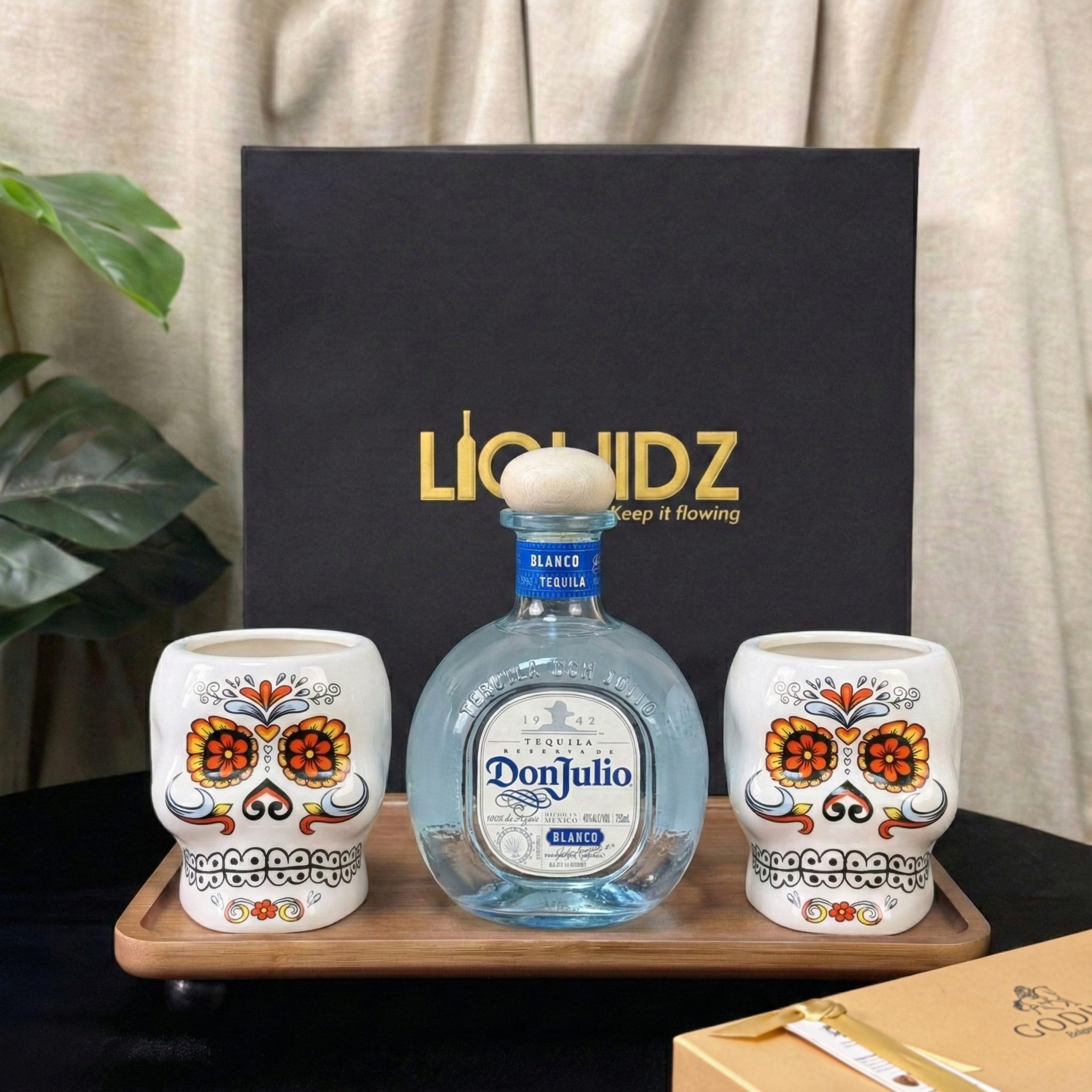 Don Julto Blanco Tequila Gift Set | 唐胡立歐銀樽龍舌蘭 客製化禮物套裝 文字雕刻 文字訂製  個性禮物 送男友禮物 - Design Your Own Wine
