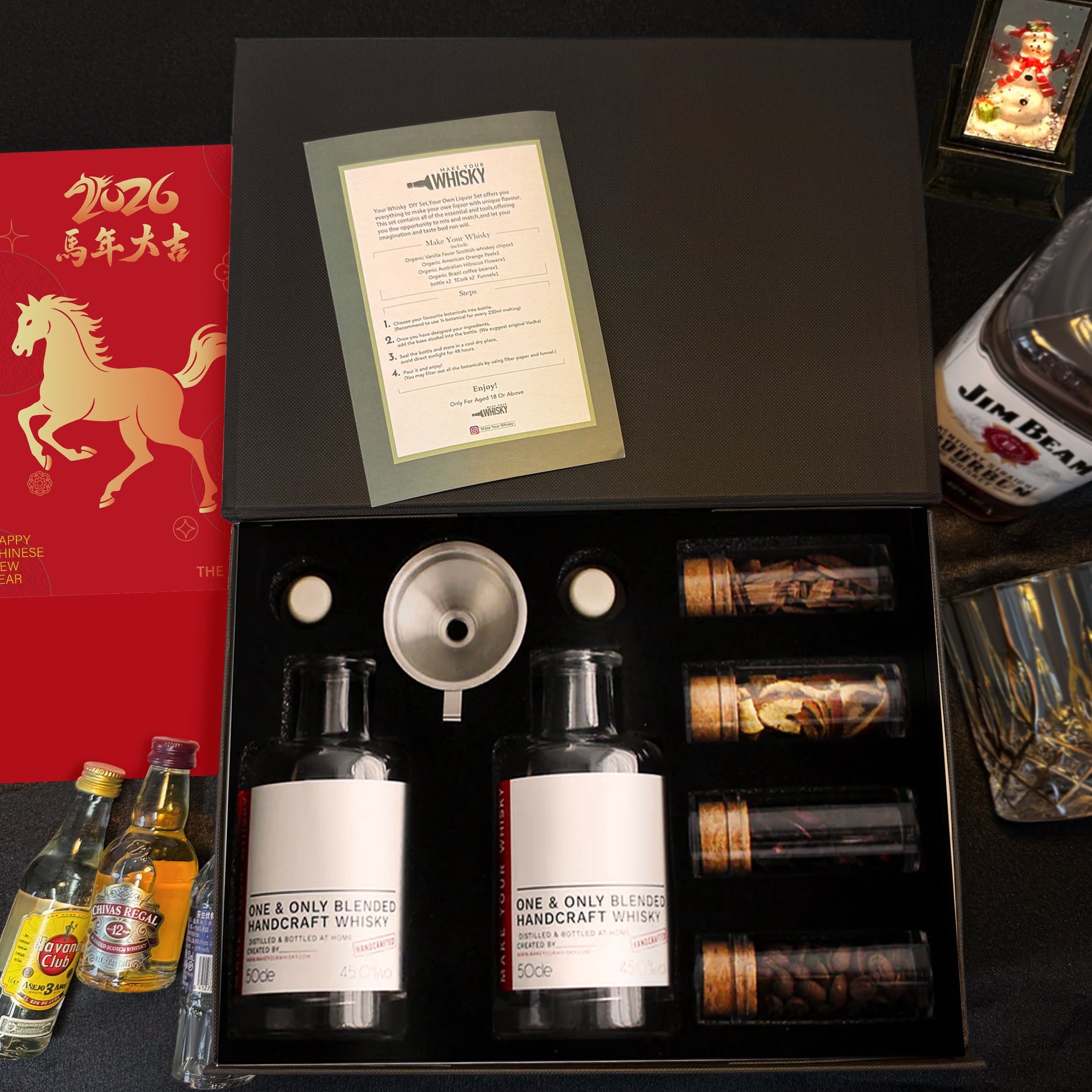 【24H快速出貨】新年禮物 DIY威士忌禮盒 Make Your Whisky Kit - DIY 自製只屬自己口味的威士忌【一次就上手】送男友 企業送禮 - Design Your Own Wine