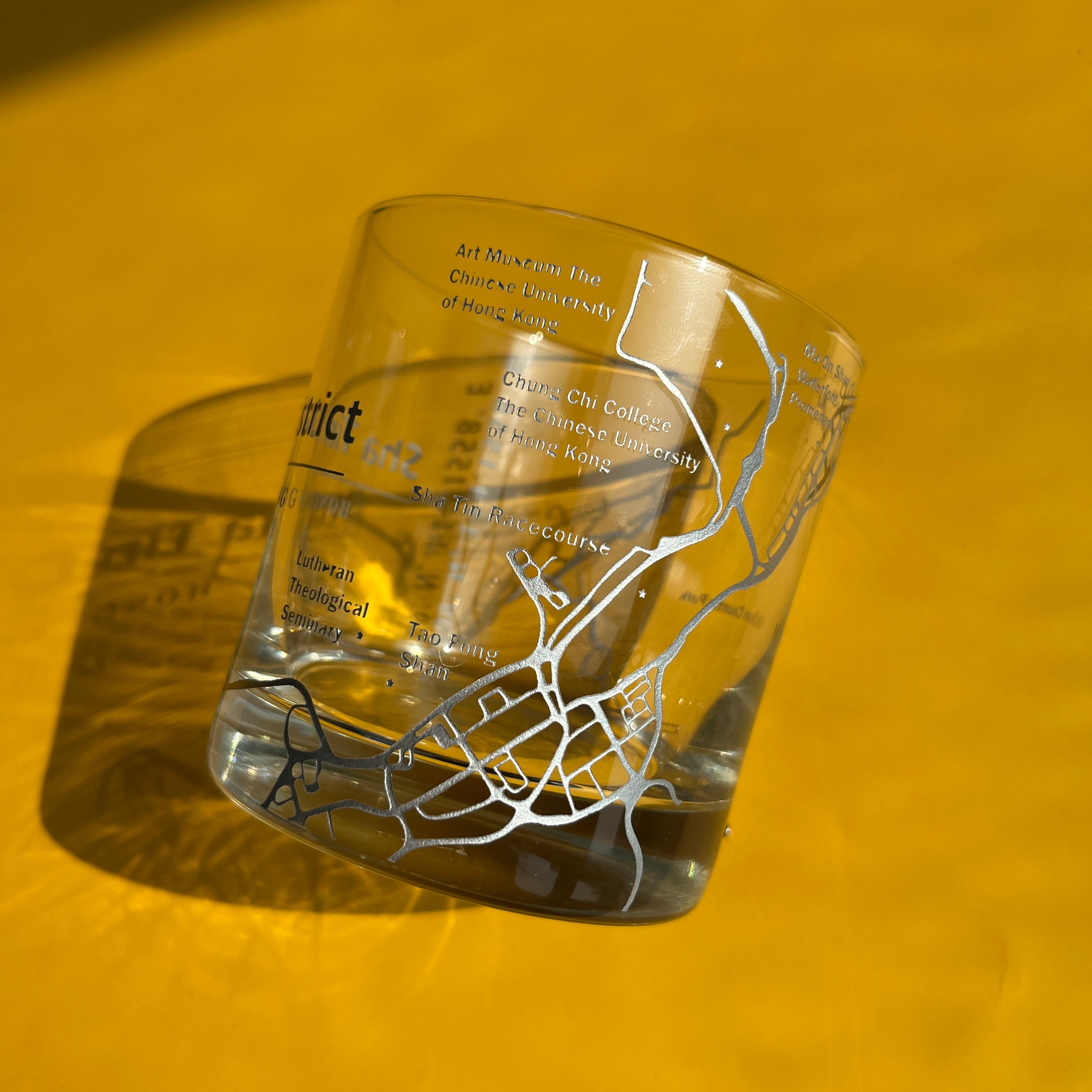 【買一送一】Whisky Glasses|手工雕刻“香港十八區”地圖威士忌杯 移民禮物 手信紀念禮物（不含訂製）-DY04-105 - Design Your Own Wine