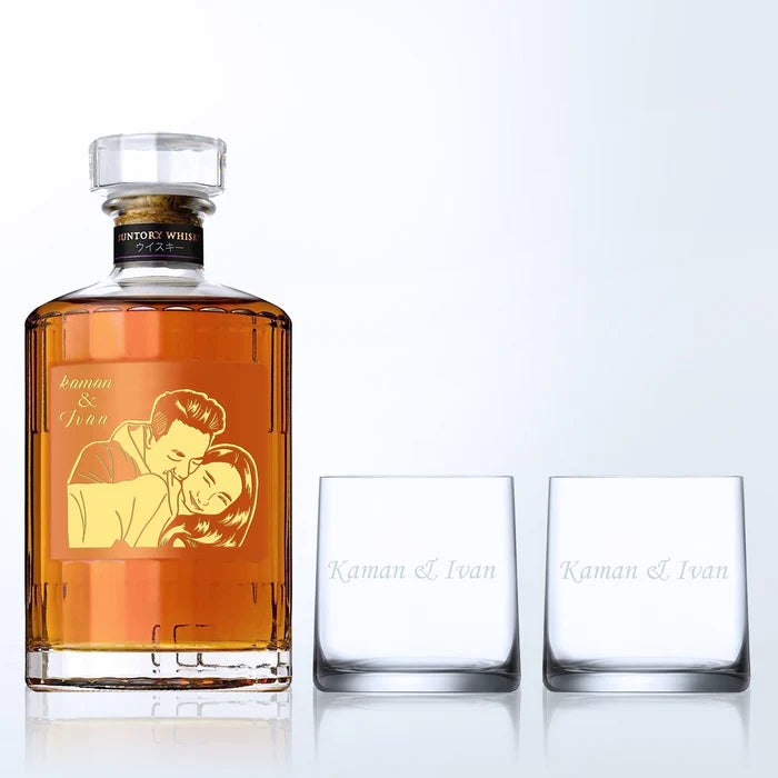 人手雕刻Hibiki Whisky 套裝 | Personalize Hibiki Whisky Gift Set | - Design Your Own Wine