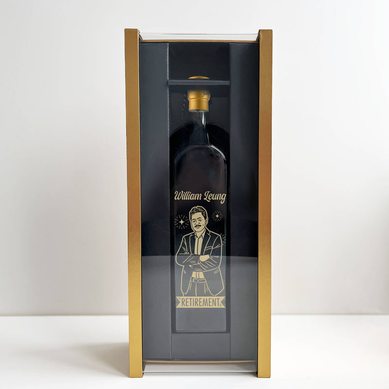 榮休禮物| Johnnie Walker Blue Label with Engraving 尊尼獲加藍標 （人像雕刻）客製化 - Design Your Own Wine