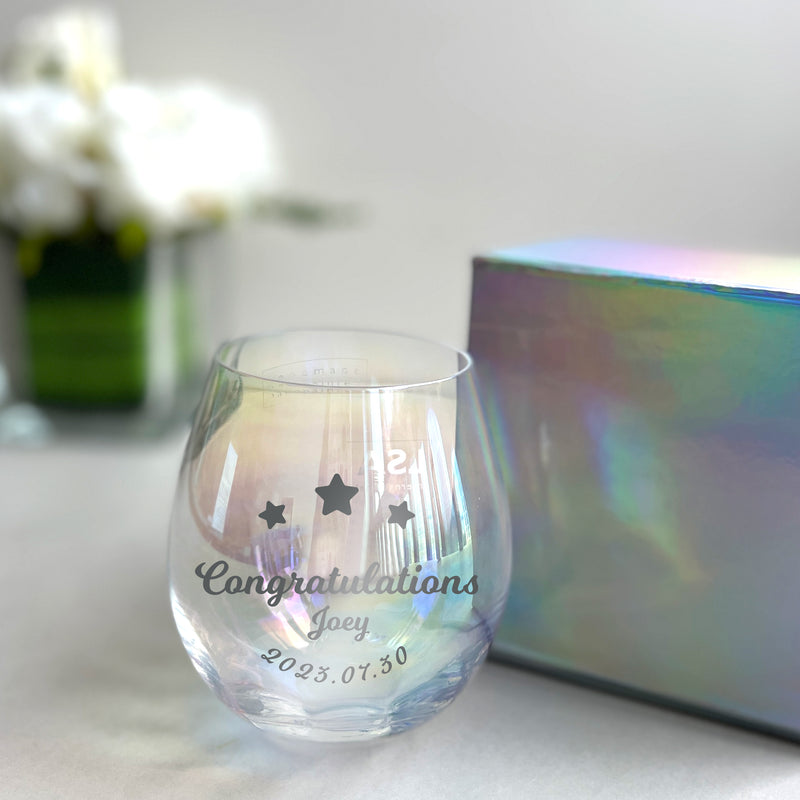 LSA Glasses 炫彩酒杯 （客製化禮物）文字訂製 文字雕刻禮物（刻字禮物） DY04-243 - Design Your Own Wine